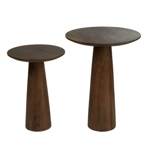 Seville S/2 Wood Side Tables 45x60cm  - CLICK & COLLECT ONLY