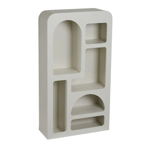 Grotto Wood Wall Shelf 44x16x80cm White - CLICK & COLLECT ONLY