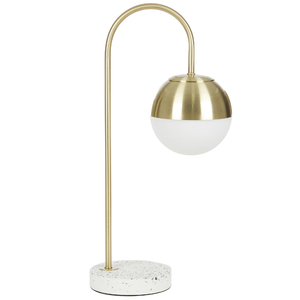 Jemma Terrazzo/Metal Lamp 26x51cm Gold - Bulk Item