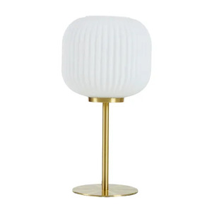 Cheri Metal/Glass Table Lamp 20x40cm Wht