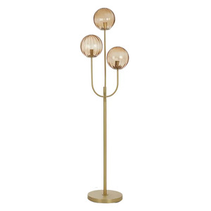 Romola Metal/Glass Floor Lamp 43.5x150cm - CLICK & COLLECT ONLY