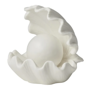 Shell Ceramic LED Lamp 14x14cm White