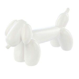Bubbles Balloon Dog Sculpt 21x10cm Whi