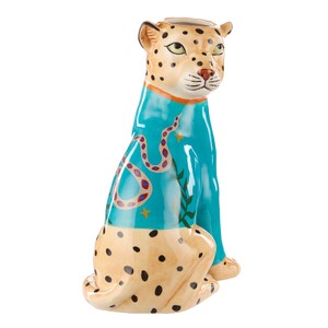Pierson Leopard Vase - Blue
