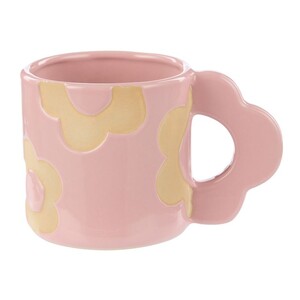 Posey 400ml Flower Mug 14x9x9cm Pink