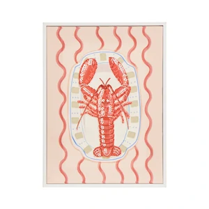 Ari Lobster Wall Art 30x2.3x40cm Pin