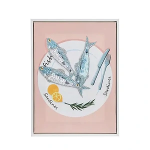 Lottie Fish Wall Art 30x2.3x40cm Pin