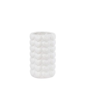 Sweetheart Vase Medium 10.6x10.6x18.2cm White