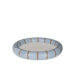 Astrid Stripe Dish L 20x20x3cm Blu