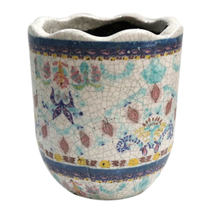 Cleo Ceramic Pot 15.5x15.5x18cm- Multi