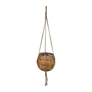 Rae rattan hanging basket 36x31.5cm-natu