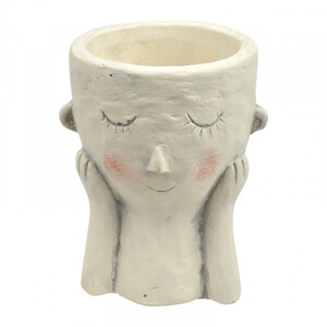 FREDA CEMENT PLANTER 8.5x11cm- NATURAL