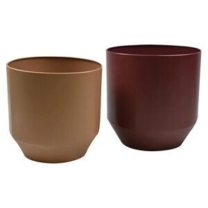 Tia S/2 Metal Planters 30x30cm- Nude - CLICK & COLLECT ONLY