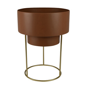 Mathias Metal Planter 31x41cm Rust/Gold - CLICK & COLLECT ONLY
