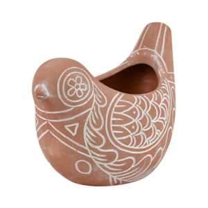 Tweetie Bird Planter 15x12cm Terra/Wht