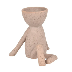 Colby Ceramic Pot 13.5x14cm Nude Sand