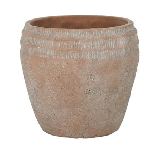 Ganya Cement Pot 19x17.5cm Terracotta*