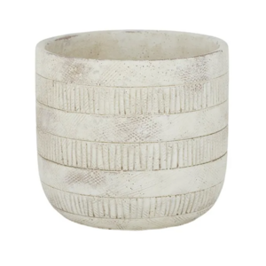 Inara Cement Pot 18x16.5cm Ivory