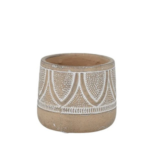 Phoenix Terra Pot 15.5x13cm Nat/White