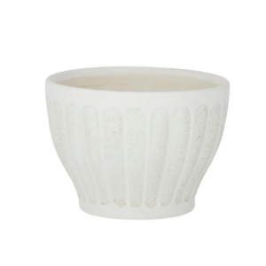 Gogh Ceramic Pot 17.5x12.5cm White/Sand