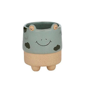 Kermit Frog Ceramic Pot 7.5x9cm Green