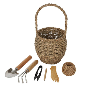 Peggy Garden Tools Set w Basket 14x28cm