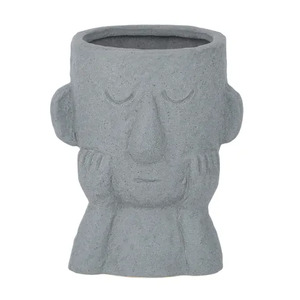 Mitch Ceramic Pot 15x17.5cm Lt Grey