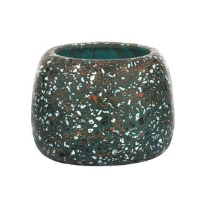 Galena Terrazzo Pot 18x14cm Green