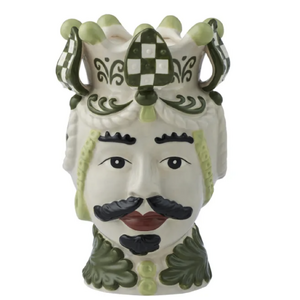 Mario Ceramic Pot 11.5x11.5x18cm Olive*
