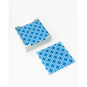Glass Coaster - Interlocking Hamptons