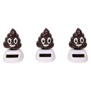 Novelty poo emotion solar groover