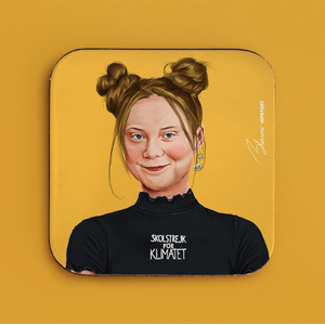 Greta Thunberg Coaster - Sold Individually