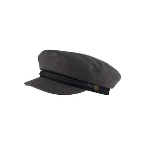 Fisherman's cap - anchor - CHARCOAL - OS