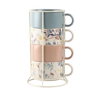 Woodend Mug Set with Stand 5p 9x13x9cm