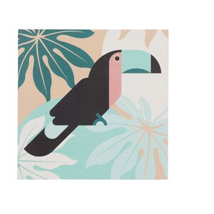 Toucan Coaster 10x10cm Mul