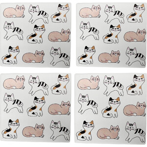 Coasters Cats S/4