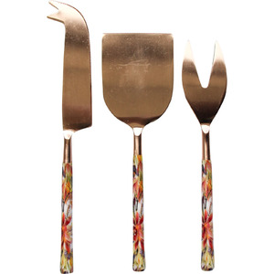 Cheese Knife Mix Copper S/3