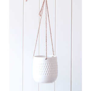 Hanging Planter - Blanc - 13x14cm