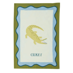 Crikey Cotton Tea Towel 50x70cm Green