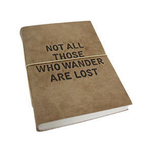 Leather N/Book Wander - Natural, Large