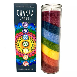 Seven Chakras Piller Candle