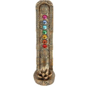 23cm Bronze Chakra Lotus Incense Holder (Gift Box)