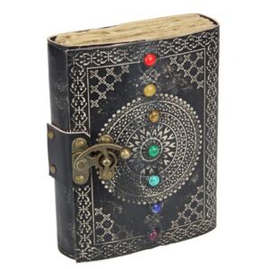 7x5" 7 Chakra Leather Journal 18x13cm