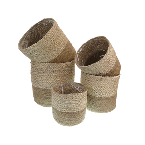 Jute Braided Pots 20 18 16 14 12cm - Sizes sold seperately