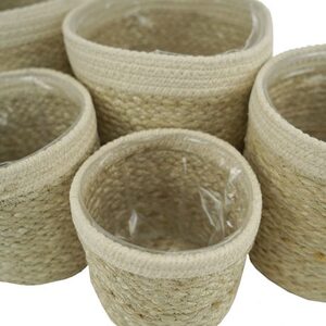 Large Jute Cotton Basket