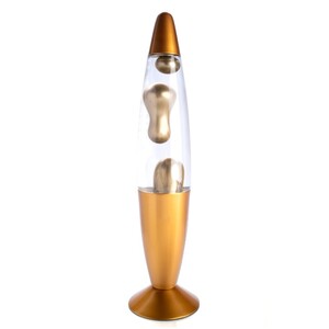 METALIC MOTION LAVA LAMP GOLD - BULK ITEM