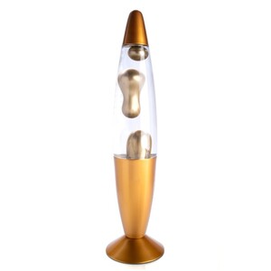 METALIC MOTION LAVA LAMP GOLD -  BULK ITEM