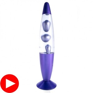 METALLIC MOTION LAVA LAMP PURPLE - BULK ITEM