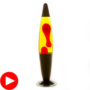 Black/Red/Yellow Peace Motion Lamp