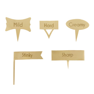 Fromage S/5 Brass Embossed Cheese Marker